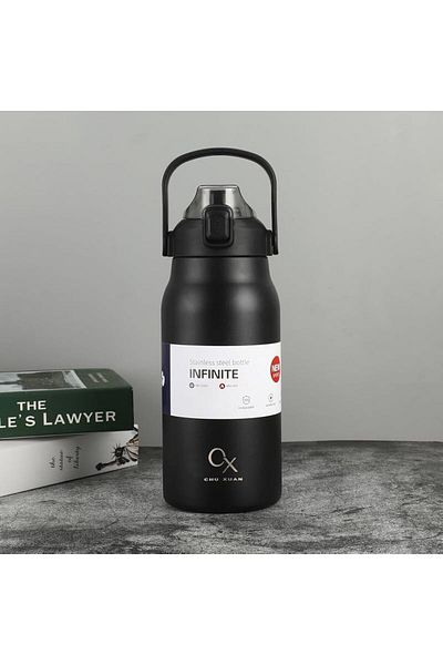Generic VANANAILS Sports Water Bottle, Stainless Steel with Safety Lock Lid and Carrying Handle, Thermos, 1