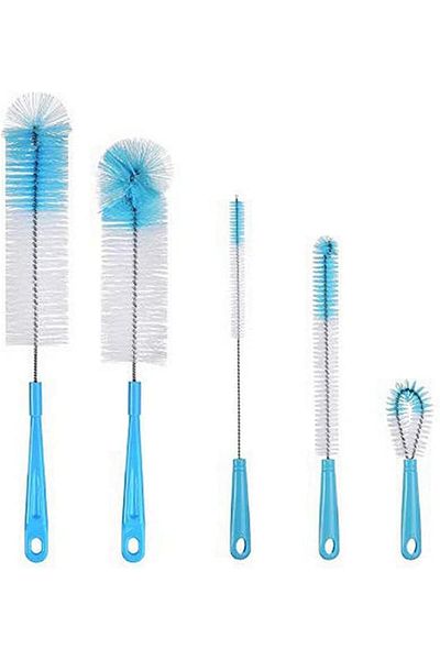 Generic HOOKOR 5Pcs Long Handle Cleaning Brush Sets - Long Handle Water Bottle and Straw Cleaning Brush Set