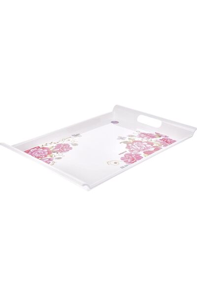 Nayasa Large Meraki Serving Tray, Rectangular, Multi-color, Plastic