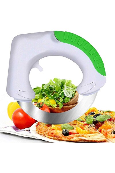 YICHEN سكين دائري دوار من الفولاذ المقاوم للصدأ - سكين مطبخ عالمي مع غطاء