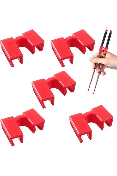 Generic KASTWAVE Chopstick Helpers 5 Pieces Reusable Chopstick Helpers Training Chopsticks BPA Free POM Fon