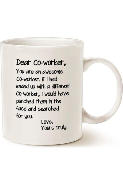 Be Care كوب قهوة ماوج من يوم المدير المضحك، أفضل هدية مكتبية للزملاء، أبيض، 1...