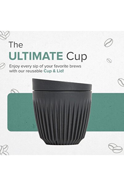 Generic Huskee Cup 8oz - Charcoal