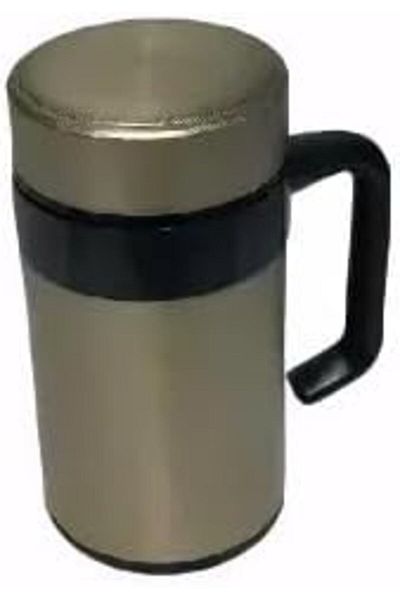 Generic B&D Insulated Travel Mug with Handle, 3-Piece Set, Stainless Steel Filter, Bronze