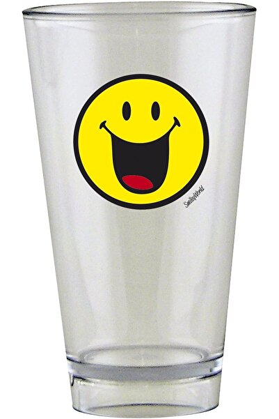 Zak Designs Smiley Glass Tumbler Happy