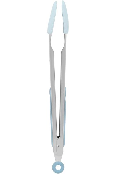 Electus Non-stick silicone serving tongs, 30 cm, 12 pieces, light blue