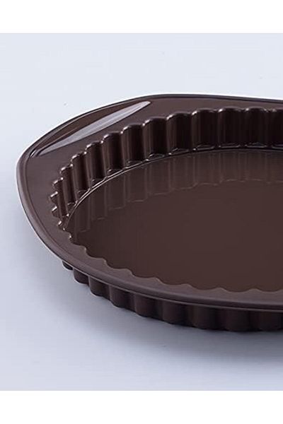 Generic Penguen B321D4 Silicone Round Cake Pan - Coffee