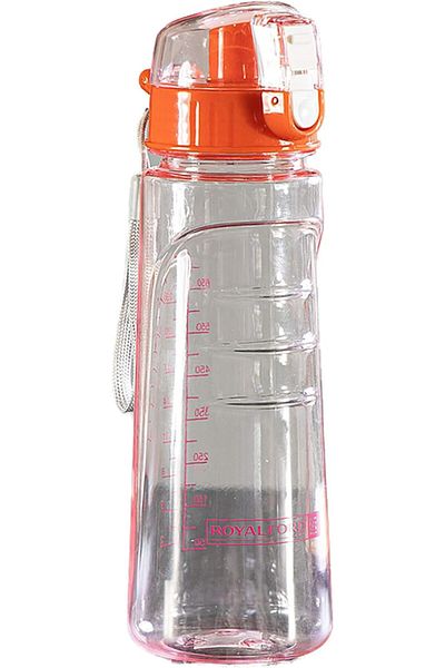 Generic Royalford 750ml Water Bottle - Reusable Water Bottle Wide Mouth with Hanging Clip | Printed Bottle