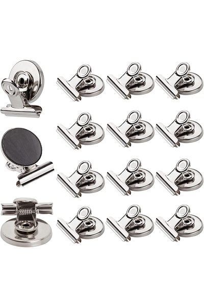 Generic Ninth Five Magnetic Clips - Heavy Duty Refrigerator Magnet Clips - 31mm Wide Scratch Safe - Clip Ma