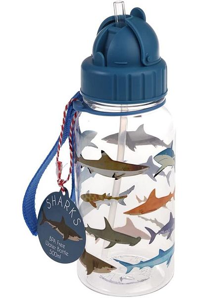 Generic Rex London Sharks Kids Water Bottle, 500 ml Capacity