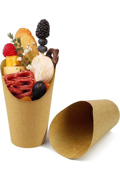 Generic CAMKYDE 50 Pcs French Fries Holder, 12oz Disposable Paper French Fry Cups Charcuterie Cups for all