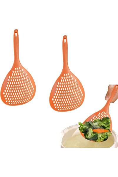 Arabest Slotted Strainer Spoon with Long Handle, Heat Resistant Cooking Colan...