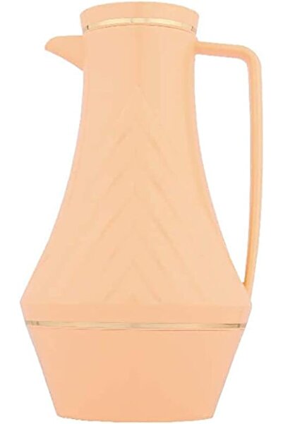 Generic Diva Coffee and Tea Thermos - Light Orange, 1 Liter, by Al Saif, Plastic