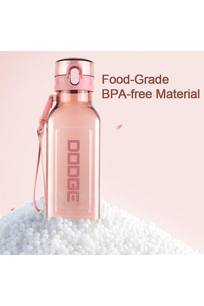 Generic Sports Square Water Bottle Reusable Drinking Bottle Portable Leakproof BPA-Free Plastic Water Bottl