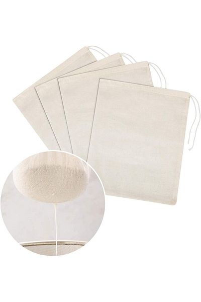 Generic Gauze Bag, 10" x 12" Nut Milk Bag for Filtering Almond Milk, Yogurt, Juice Premium Natural Cotton B