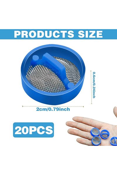 Generic 20Pcs Washer Water Inlet Valve Filter, Washing Machine Filter, Plastic Material Rust-Proof Easy Dis