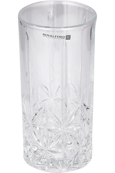 Generic Royalford 360 ML (12.0 OZ) Transparent Glass Tumbler Set- RF11662 Multi-Purpose, Perfect for Hot an