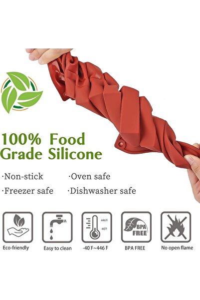 Generic JOERSH 2-Pack 12-Cavity Silicone Granola Bar Molds (Rectangular)