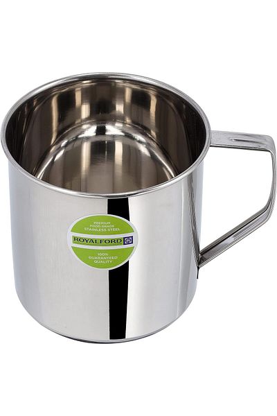 Generic Royalford 12cm Stainless Steel Rainbow Mug with Strong Handle| Ideal for Coffee, Tea, Milk and Wate