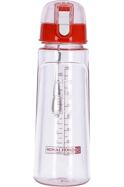 Generic Royalford Rf5223Pn Water Bottle With Volume Marker- Portable Motivational Water Bottle With Straw A