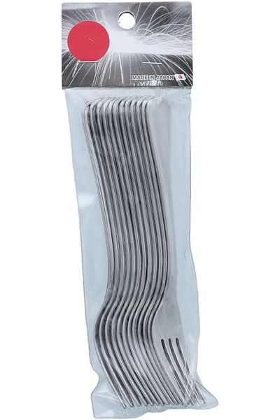 Generic Suncraft 12-Piece Stainless Steel Dishwasher Safe Dessert Forks with Ergonomic Handle Silver