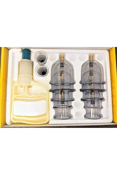 Generic 13 PIECE VACUUM CUPS HIJAMA THERAPY HIGH QUALITY KIT حجامة