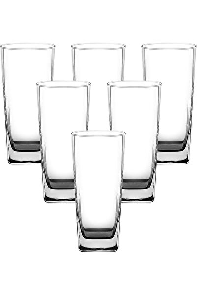 Ocean Plaza glass tumblers, set of 6, clear, 405 ml (B11014)