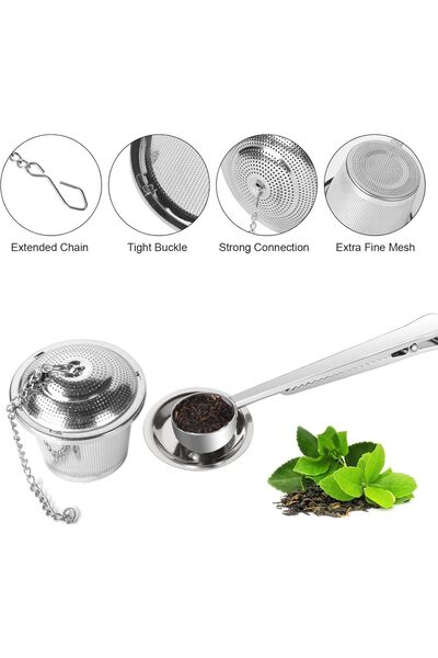 Goodern مجموعة مصافي الشاي المتينة المصنوعة من الفولاذ المقاوم للصدأ المكونة ...