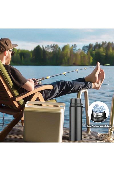 Generic 1L Large Capacity Tumbler Insulated Stainless Steel Water Bottle For Hot And Cold Drinks -For Outdo