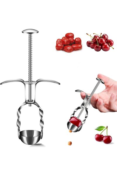 Saharaz Red Date Corer,Stainless Steel Cherry Pitters,Durables Jujube Hawthor...