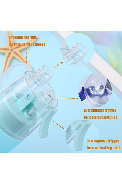 Generic X spring Spray Water Bottle Kids, 580ml Kids Cool Misting Water Bottles, Leakproof Bpa Free Misting