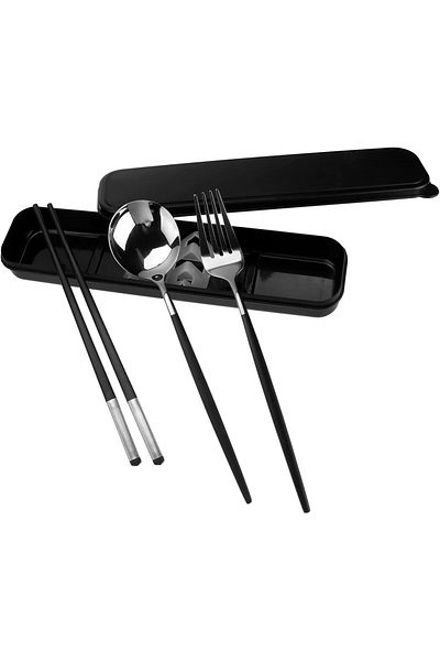 Generic Dinner Set Fork Storage Case Outside Picnic Tableware Travel Chopsticks Spoon Picnic Reusable Flatw