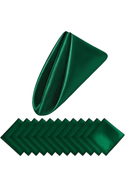 Arabest 10-Pack Cloth Napkins,Soft,Durable,Washable,43x43cm,Green,with Hemmed...