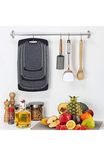 Generic HOOKOR Cutting Board Set, Kitchen Chopping Boards BPA Free, Non-slip Easy Grip Handle Dishwasher Sa