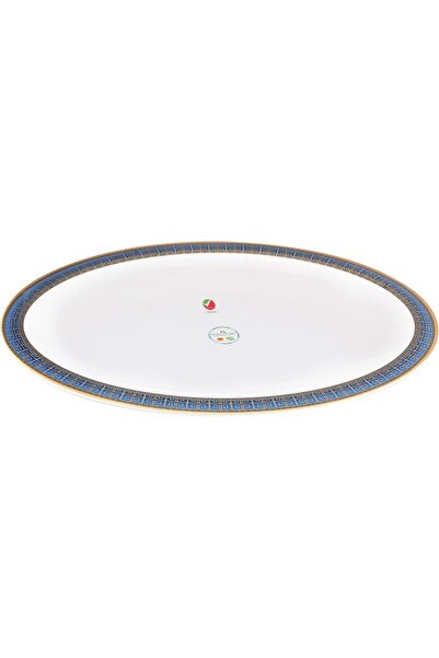 MODA CUCINA Large Oval Melamine Serving Dish by Moda Cucina, Majestic Blue, 4...