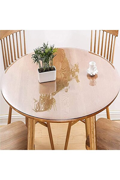 Generic Clear Table Protector,Round 100cm/120cm Transparent PVC Non-slip Tabl...
