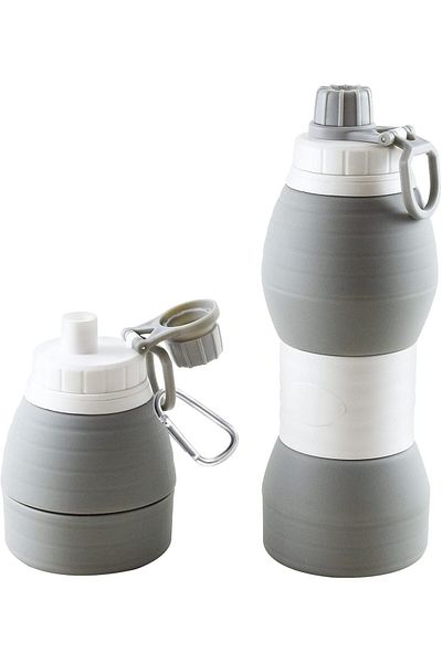 Generic MAKINGTEC Collapsible Water Bottles, BPA-Free Silicone Travel Mug, Reusable Water Bottle for Hot an