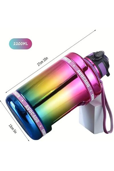 Generic ALCOACH Sports Water Bottle 2.2 L Insulated | Half Gallon | Carry Handle | Big Water Jug For Sport