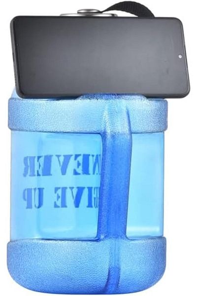 Generic ALCoach .Large Sports Water Bottle Red 2.2 Liter Gallon Reusable Water Bottle with phone holder, 73