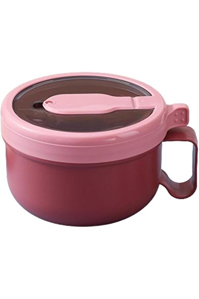 Arabest Large Soup Bowl with Spoon, Microwave Instant Ramen Noodle Bowl with ...