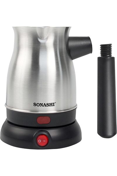 sonashi Sonashi Turkish Coffee Maker with 800 ml Jar - 360-Degree Cordless Base with Removable Handle | Auto