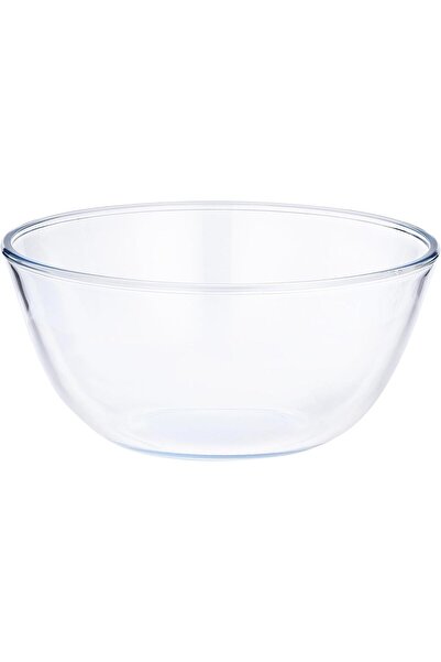 Borosil وعاء خلط زجاجي دائري، آمن للاستخدام في الفرن، مصنوع من البورسليكات، س...