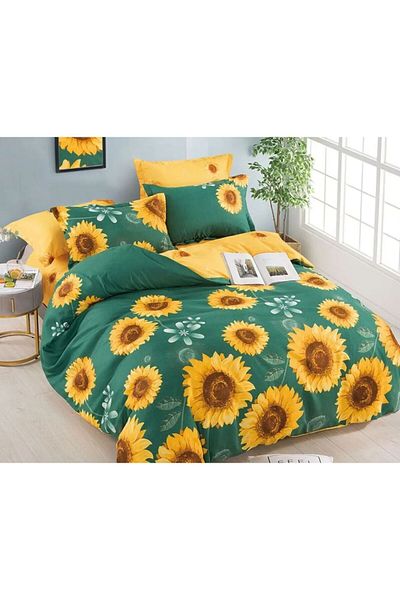 JOJO Elegant 6-Piece Linen Set with Fine Cotton Elastic, Bed Sheet 180x200cm, 2-Person Bed