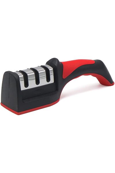 Generic Seeway 3-Stage Manual Knife Sharpener, Portable Kitchen Sharpener to Restore Non-Serrated Home Knif