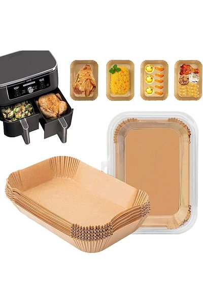 Generic 100PCS Food Grade Parchment Liners for Ninja DZ201, Ninja Foodi Liners, Disposable Ninja Dual Recta