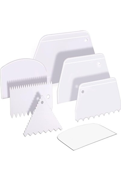 Arabest Cake Scraper Cake Smoother ,Tool Set for Bread Dough Cake Fondant Icing