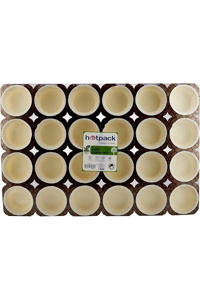 Generic Hotpack Paper Muffin Tray 4oz 6x4 - 5 Set
