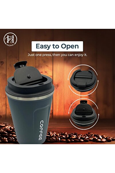 ENAR Shopnic Stainless Steel Travel Mug, Vacuum Insulated Double Wall Coffee ...