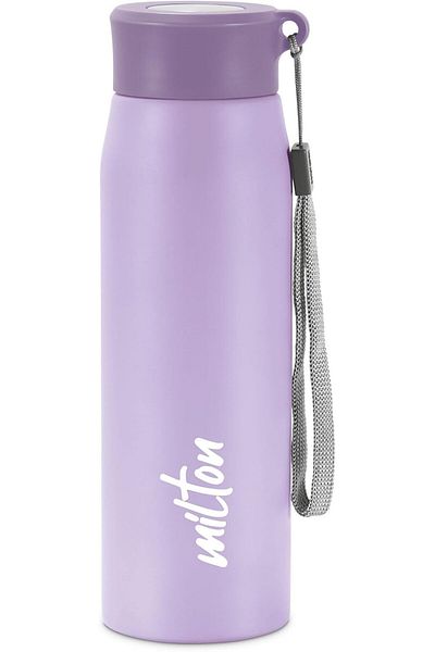 Generic MILTON Handy 650 Stainless Steel Water Bottle, 690 ml, Purple | Single walled | Leak Proof | Easy G