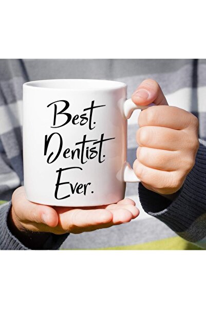 ritz Ceramic Drinking Cup 1.0 White - Funny Mug For The Best Dentist